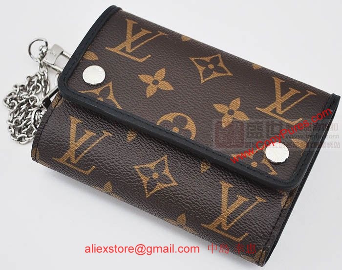 LOUIS VUITTON ルイヴィトン M60167 モノグラムマカサー ポルト フォイユ・コンパクト 3つ折り財布
